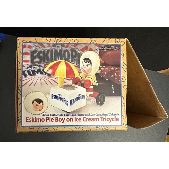 Eskimo Pie Boy On Ice Cream Tricycle Adult Collectible Ertl Die-Cast Figure & Tr - Picture 2 of 10
